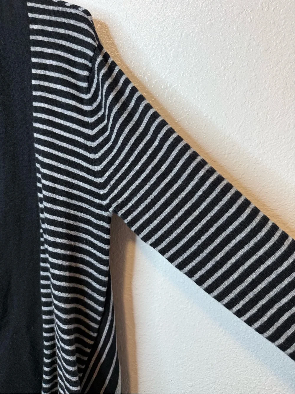 Soft Surroundings Downtown Topper Striped Cardigan *Flaws* Size L Office Preppy